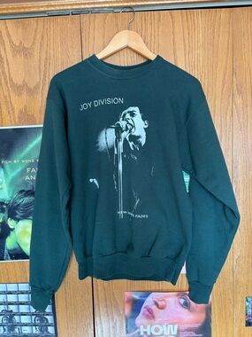 Joy Division Dark Green Graphic Crewneck Sweatshirt